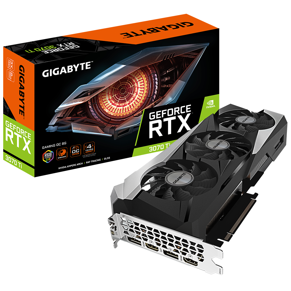 Tarjeta grafica Gigabyte GeForce RTX 3070 Ti GAMING OC 8GB
